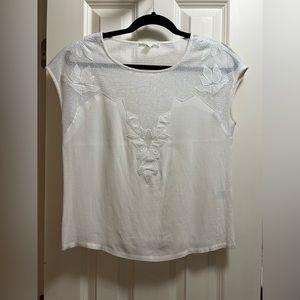 See U Soon white top. Size XS.